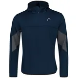Head Kapuzenpullover Hoodie mit Kapuze Club Tech Half-Zip dunkelblau Herren