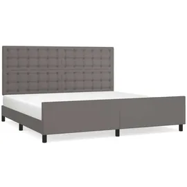vidaXL Bettgestell 200 x 200 cm Grau