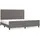 vidaXL Bettgestell 200 x 200 cm Grau