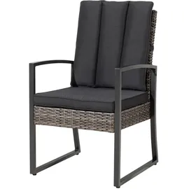 Primaster Toro Dining Sessel 56,5 x 62 x 92 cm braco braun inkl. Kissen MG21-S1-703