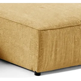 petits-meubles U-sofa 5-sitzig umbaubar Truhe Isaac Cord Gelb