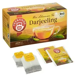 TEEKANNE Bio Schwarzer Tee Darjeeling Bio-Tee 20 Portionen