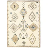 Berber Indisch Teppich - Naturweiß / Beige 140x200