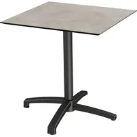Essentials Klapptisch X cross 70 x 70 x 0 cm Grau/Schwarz