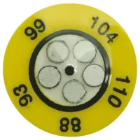 WeTec Temperaturmesspunkte, 116/121/127/132/138°C