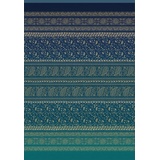 BASSETTI Brenta Plaid aus 100% Baumwolle in der Farbe Blau B1, Maße: 270x250 cm