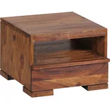 FineBuy Nachttisch Massivholz Nachtkommode 30 cm