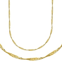 Firetti Goldkette »Schmuck Geschenk Gold 333 Singapur, ca. 1,4 mm breit«, 26089347-45 gelbgoldfarben