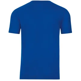 TRIGEMA T-Shirt "TRIGEMA V-Shirt COOLMAX", Jungen, Gr. S, blau (royal), Trikot, 100% Polyester (recycelt), lang, V-Ausschnitt, Shirts T-Shirt