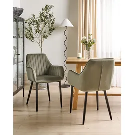 Beliani Esszimmerstuhl 2er Set WELLSTON