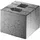 Diephaus Zaunpfosten 20 x 17 cm Grau