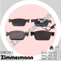 ZIMMERMANN Bremsbelagsatz, Scheibenbremse