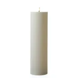 MARELIDA XXL LED Kerze outdoor 3D Flamme flackernd Timer D: 10cm weiß für Außen