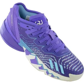 adidas D.O.N. Issue 4 Sneaker, Purple Rush/Off White/Clear Aqua, 44 2/3 EU - 44 2/3 EU