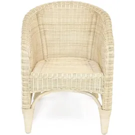 Dekoleidenschaft Rattansessel beige
