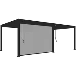 Weide Sonnenrollo für Weide Pergola  anthrazit