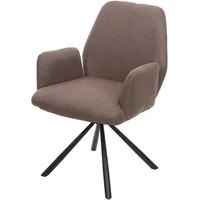 Mendler Esszimmerstuhl HWC-H71, Küchenstuhl Lehnstuhl Stuhl, Stoff/Textil Stahl ~