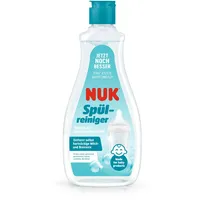 NUK Spülreiniger für Babyflaschen | 500 ml | Ideal zur Reinigung von Babyflaschen, Nuckeln und Zubehör | Duftstofffreier Reiniger | pH-neutral | 100 % wiederverwertbare Flasche