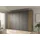 Musterring Drehtürenschrank Isabelle 344,2 x 216 x 58 cm Grau/Schwarz