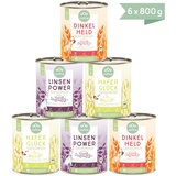 Naftie Veganes Hundefutter Bio Nassfutter Mischpaket 6 x 800 g