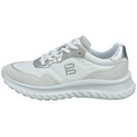 BAGATT Damen D31-AEE02 Sneaker, White/Silver, 39 EU