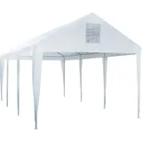 Primaster Großraumzelt 600 x 300 cm inkl. 2 Giebelseitenteilen weiß