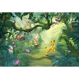 SUNNY DECOR Fototapete - Lion King Jungle - Größe 368 x 254 cm, Bunt