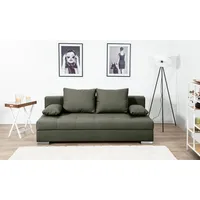 COLLECTION AB Schlafsofa Tania mit Bettfunktion und Bettkasten, komfortabler Sitzkomfort: Federkern-Polsterung, inklusive Rückenkissen grün
