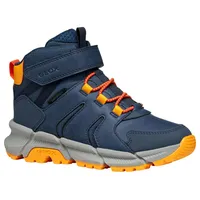 GEOX J FLEXYPER Plus Boy Ankle Boot, Denim/ORANGE, 34