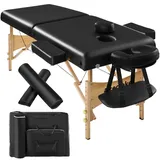 Tectake tectake® 2 Zonen Massageliege-Set Breite 59 cm, Polsterung 7,5 cm, mit Holzgestell, 220 x 83 x 87,5 cm