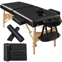 Tectake tectake® 2 Zonen Massageliege-Set Breite 59 cm, Polsterung 7,5 cm, mit Holzgestell, 220 x 83 x 87,5 cm