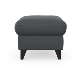 sit&more Stauraumhocker SIT & MORE "Mellum", grau (dunkelgrau), B:58cm H:48cm T:58cm, 100% Polyester, Hocker, mit Stauraum und wengefarbenen Holzfüßen