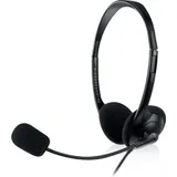 ewent EW3568 Kabelgebunden, USB-A), Office Headset Schwarz
