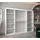 abiks möbel Schwebetürenschrank MADRYT 250 x 200 x 62 cm Weiß