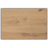 bümö Tischplatte 120x80 cm in Asteiche, Schreibtischplatte aus Holz, Holzplatte, Spanplatte kratzfest beschichtet, ABS-Kante, 120 kg Tragkraft für