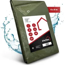 siwitec Abdeckplane 6 x 8 m Grün