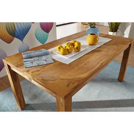 MASSIVMOEBEL24.DE Sheesham 80 x 76 x 80 cm braun geölt