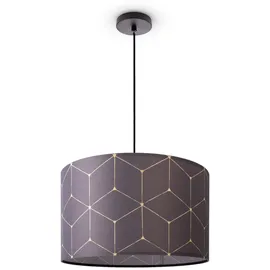 Paco Home 1-flg. ø45,5 cm rund schwarz Textil