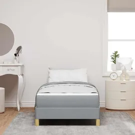 vidaXL Boxspringbett 100 x 200 cm Hellgrau