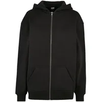 URBAN CLASSICS Zip-Kapuzenpullover in black | Gr.: XS