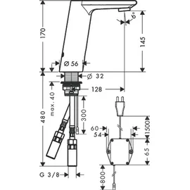 Hansgrohe Metris S Einhandmischer chrom 31103000