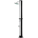 Deuba Solardusche 35l 216 x 21,5 x 21,5cm schwarz/silber