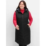 sheego Longweste in schwarz | Gr.: 46