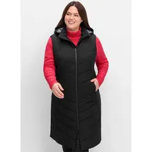 sheego Longweste in schwarz | Gr.: 46