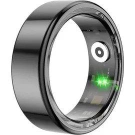 Colmi R02 Smart Ring, überwacht Herzfrequenz, Schlaf & Blutsauerstoff, Schrittzähler, IP68 - Farbe: schwarz - Größe: 10 - Schwarz