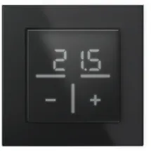 Homematic IP Smart-Home-Zubehör "Bundle Glas-Wandthermostat + Glasrahmen 1-fach", schwarz, B:31cm H:12cm T:37cm, Smart-Home-Stationen