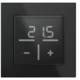 Homematic IP Smart-Home-Zubehör "Bundle Glas-Wandthermostat + Glasrahmen 1-fach", schwarz, B:31cm H:12cm T:37cm, Smart-Home-Stationen