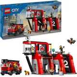 LEGO City - Feuerwehrstation mit Drehleiterfahrzeug