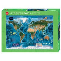 Heye Puzzle Map Art Satellite Map (29797)