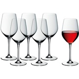 WMF Easy Plus Rotwein Weingläser Set 6-teilig, 450ml, Kristallglas, spülmaschinenfest, transparent